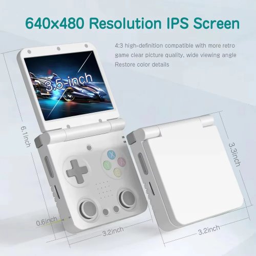 Портативная игровая консоль Data Frog Miyoo Flip V2 64GB White купить в Украине | Telemart фото