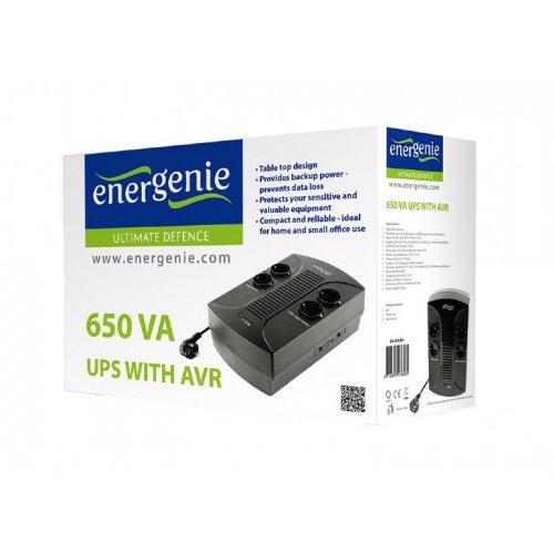 Уцінка дбж EnerGenie Desktop 650VA (EG-UPS-001) (Розкрита упаковка, 895368) купити в Україні | Telemart фото
