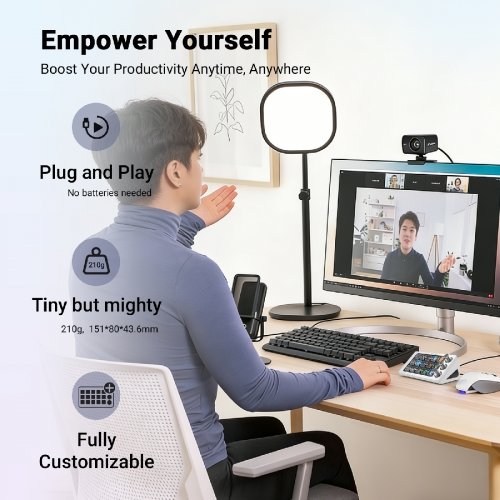 Контроллер для стриминга HEXO Stream Dock M3 White купить в Украине | Telemart фото