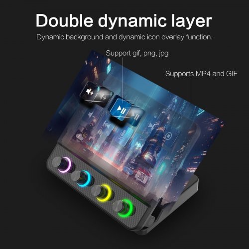 Контроллер для стриминга HEXO Stream Dock N4 Pro Black купить в Украине | Telemart фото
