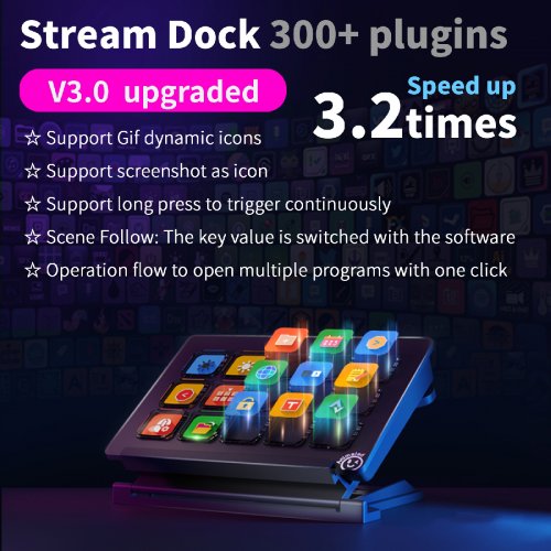 Контроллер для стриминга HEXO Stream Dock 293 Black купить в Украине | Telemart фото