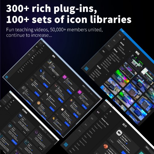 Контроллер для стриминга HEXO Stream Dock 293 Black купить в Украине | Telemart фото