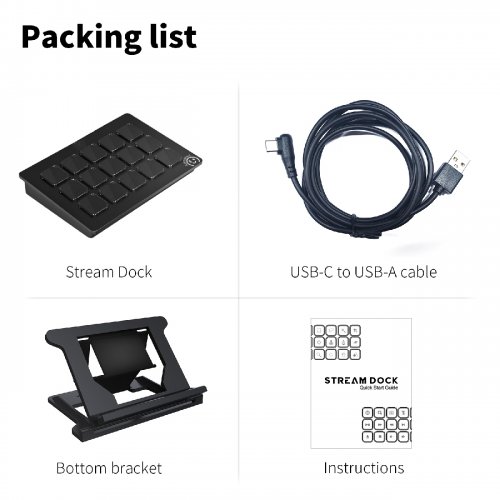 Контроллер для стриминга HEXO Stream Dock 293 Black купить в Украине | Telemart фото
