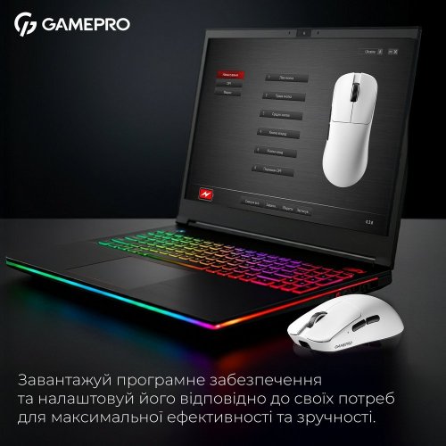 Уцінка миша GamePro Genesis Asgard Odin GM035 White (Розкрита упаковка, 895378) купити в Україні | Telemart фото