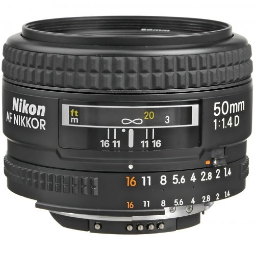 Объектив Nikon Nikkor 50mm f/1.4D AF (JAA011DB) купить в Украине | Telemart фото