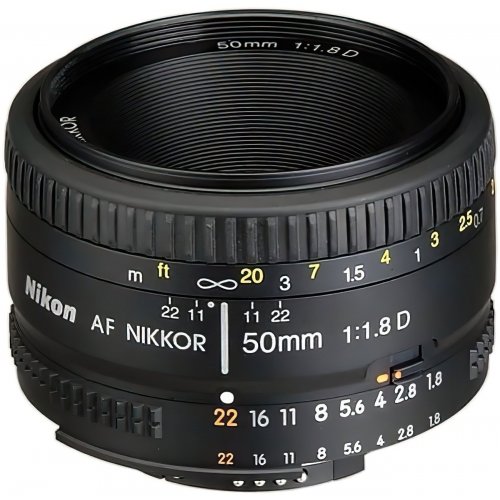 Объектив Nikon Nikkor 50mm f/1.8D AF (JAA013DA) купить в Украине | Telemart фото
