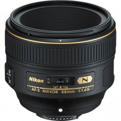 Об'єктив Nikon Nikkor 58mm f/1.4G AF-S (JAA136DA)