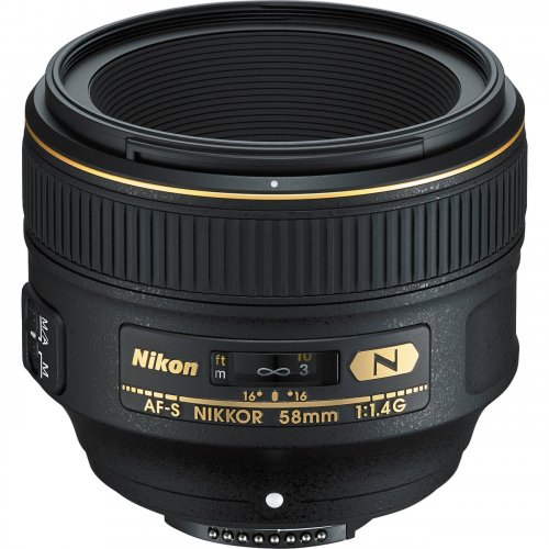 Об'єктив Nikon Nikkor 58mm f/1.4G AF-S (JAA136DA) купити в Україні | Telemart фото