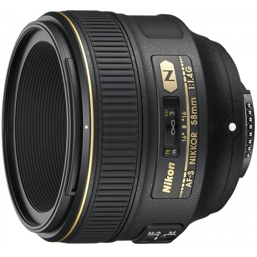Об'єктив Nikon Nikkor 58mm f/1.4G AF-S (JAA136DA) купити в Україні | Telemart фото