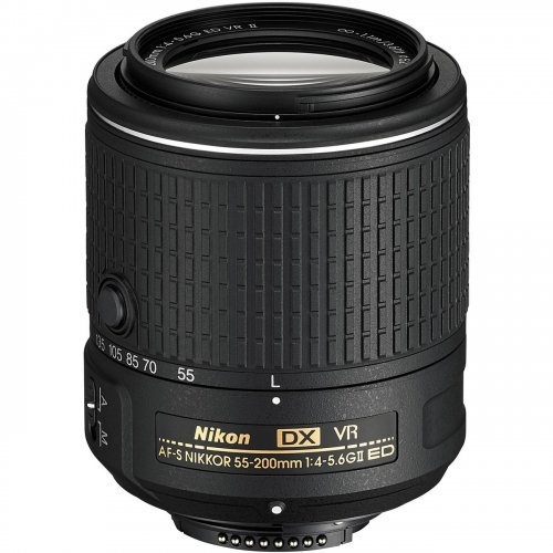Об'єктив Nikon Nikkor 55-200mm f/4-5.6G AF-S ED VR II AF-S (JAA823DA) купити в Україні | Telemart фото