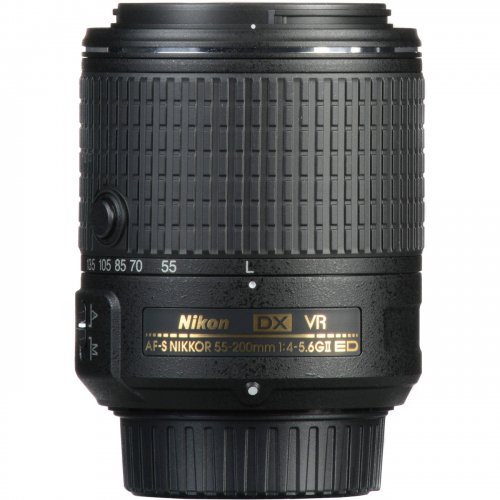 Об'єктив Nikon Nikkor 55-200mm f/4-5.6G AF-S ED VR II AF-S (JAA823DA) купити в Україні | Telemart фото