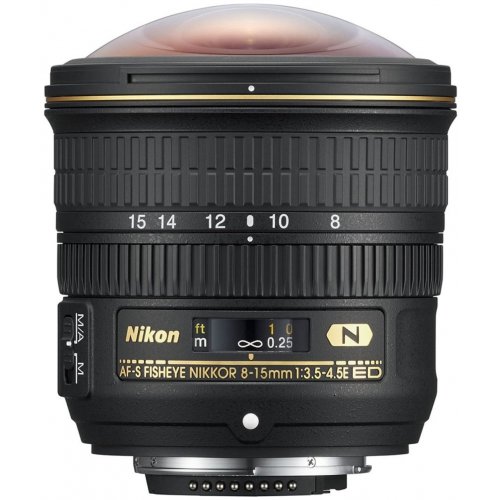 Об'єктив Nikon Nikkor 8-15mm f/3.5-4.5E ED AF-S Fisheye (JAA831DA) купити в Україні | Telemart фото