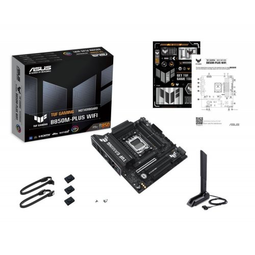 Уцінка материнська плата Asus TUF GAMING B850M-PLUS WIFI (sAM5, AMD B850) (Сліди використання, 895778) купити в Україні | Telemart фото