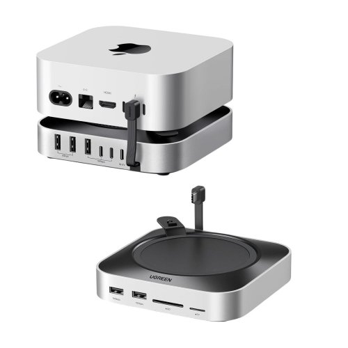 USB-хаб Ugreen CM841A USB Type-C 11 in 1 (95094) Silver купити в Україні | Telemart фото