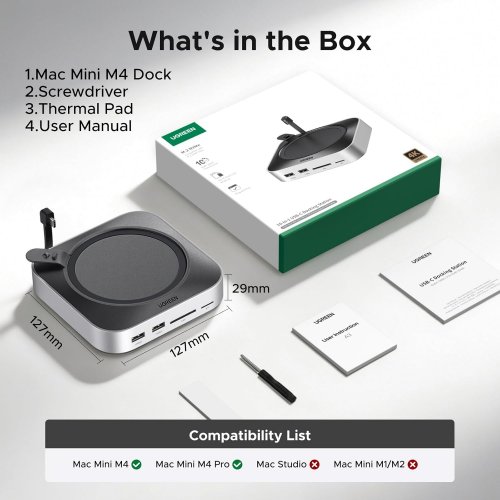 USB-хаб Ugreen CM841A USB Type-C 11 in 1 (95094) Silver купити в Україні | Telemart фото