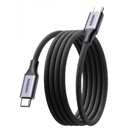 Кабель Ugreen L520 USB Type-C to USB Type-C 100W 1m (55517) Grey купити в Україні | Telemart фото