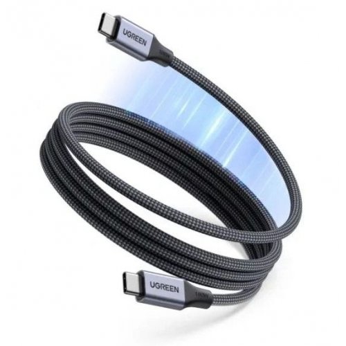 Кабель Ugreen L520 USB Type-C to USB Type-C 100W 1m (55517) Grey купити в Україні | Telemart фото