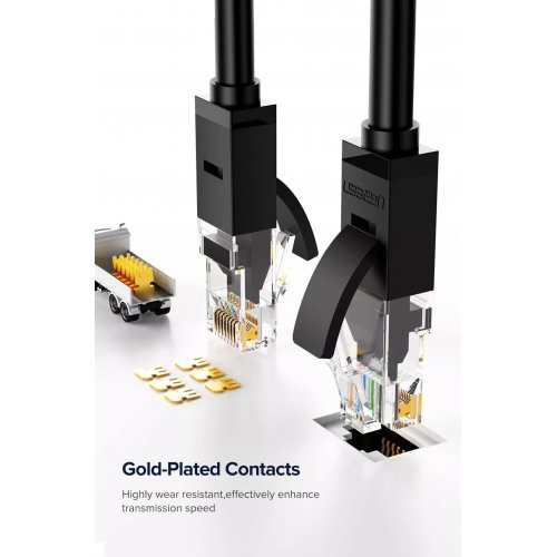 Патч-корд Ugreen NW102 Cat 6 U/UTP 50m (20170) Black купить в Украине | Telemart фото