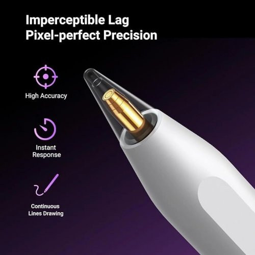 Стилус Ugreen LP653 Wireless Charging Smart Stylus Pen for iPad (15910) White купить в Украине | Telemart фото
