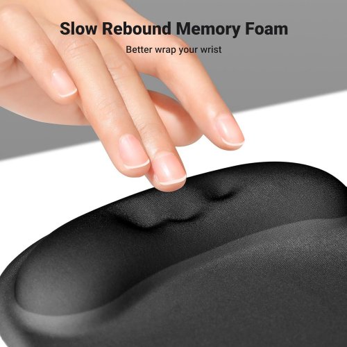 Килимок для миші Ugreen LP668 Ergonomic Mouse Pad with Wrist Rest (25245) Black купити в Україні | Telemart фото