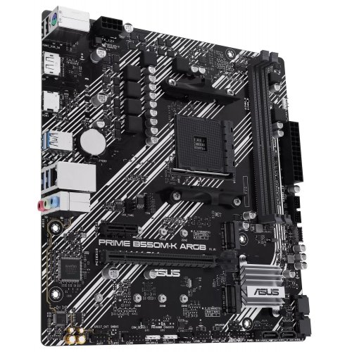 Уцінка материнська плата Asus PRIME B550M-K ARGB (sAM4, AMD B550) (Розкрита упаковка, 895830) купити в Україні | Telemart фото