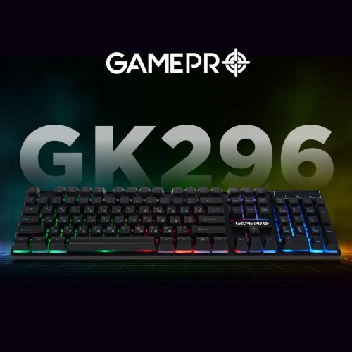 Уцінка клавіатура GamePro GK296 Black (Пошкоджено пакування, 895940) купити в Україні | Telemart фото