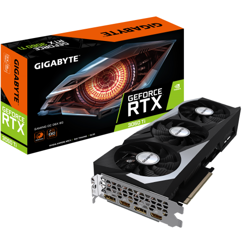 Видеокарта Gigabyte GeForce RTX 3060 Ti Gaming OC D6X 8192MB (GV-N306TXGAMING OC-8GD) (Восстановлено продавцом, 895979) купить в Украине | Telemart фото