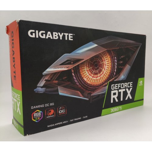 Видеокарта Gigabyte GeForce RTX 3060 Ti Gaming OC D6X 8192MB (GV-N306TXGAMING OC-8GD) (Восстановлено продавцом, 895979) купить в Украине | Telemart фото