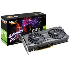 Відеокарта Inno3D GeForce RTX 3050 GAMING X2 OC 8192MB (N30502-08D6X-11902120) (Відновлено продавцем, 895980)