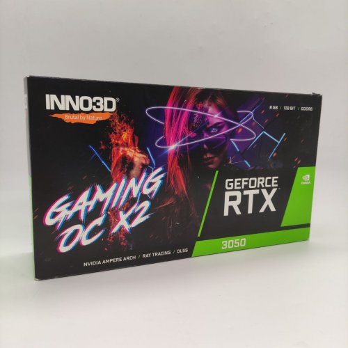 Відеокарта Inno3D GeForce RTX 3050 GAMING X2 OC 8192MB (N30502-08D6X-11902120) (Відновлено продавцем, 895980) купити в Україні | Telemart фото