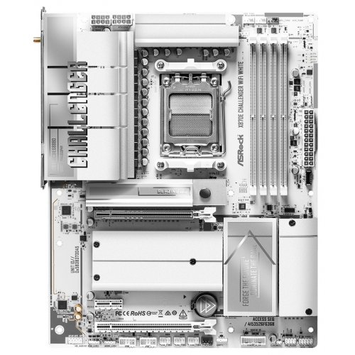 Материнская плата AsRock X870E Challenger WiFi White (sAM5, AMD X870E) купить в Украине | Telemart фото