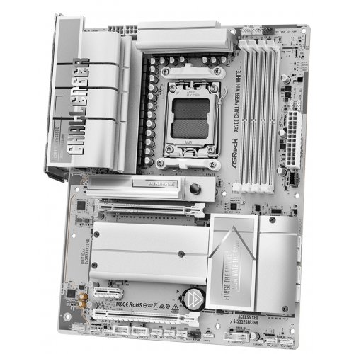Материнская плата AsRock X870E Challenger WiFi White (sAM5, AMD X870E) купить в Украине | Telemart фото
