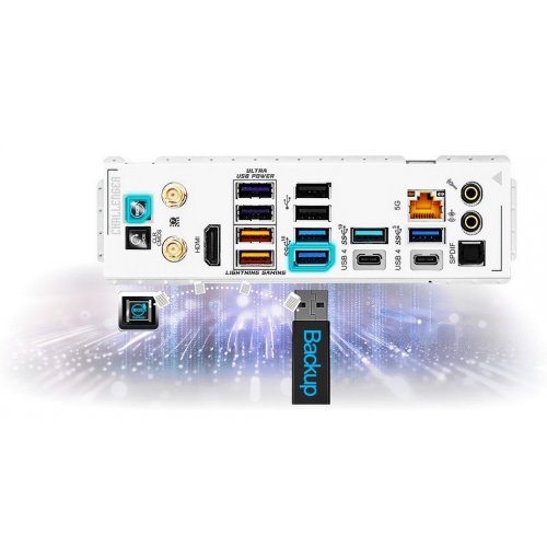 Материнская плата AsRock X870E Challenger WiFi White (sAM5, AMD X870E) купить в Украине | Telemart фото