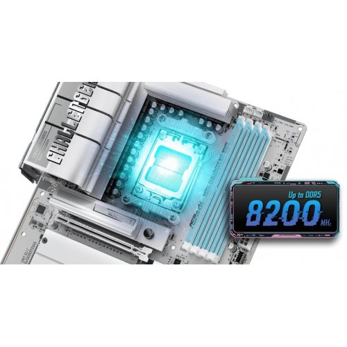 Материнская плата AsRock X870E Challenger WiFi White (sAM5, AMD X870E) купить в Украине | Telemart фото
