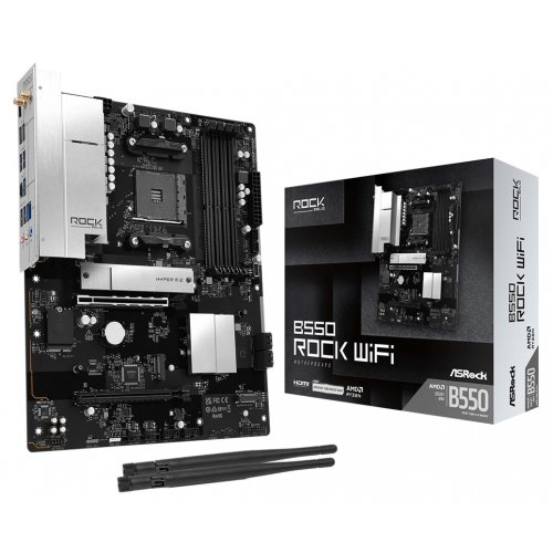 Материнская плата AsRock B550 Rock WiFi (sAM4, AMD B550) купить в Украине | Telemart фото