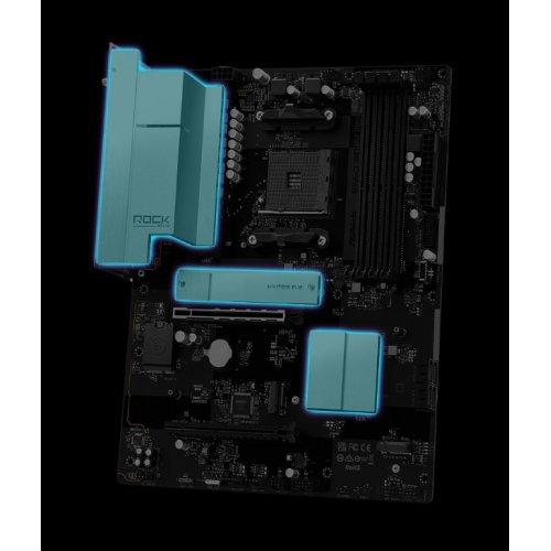 Материнская плата AsRock B550 Rock WiFi (sAM4, AMD B550) купить в Украине | Telemart фото
