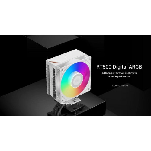 Кулер PCCooler RT500 Digital ARGB White купить в Украине | Telemart фото