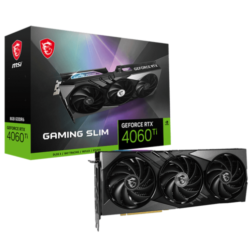 Відеокарта MSI GeForce RTX 4060 Ti GAMING SLIM 8192MB (RTX 4060 Ti GAMING SLIM 8G) (Відновлено продавцем, 896129) купити в Україні | Telemart фото