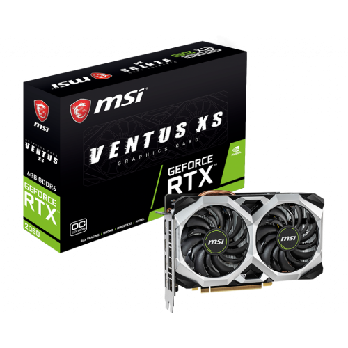 Видеокарта MSI GeForce RTX 2060 VENTUS XS OC 6144MB (RTX 2060 VENTUS XS 6G OC) (Восстановлено продавцом, 896222) купить в Украине | Telemart фото