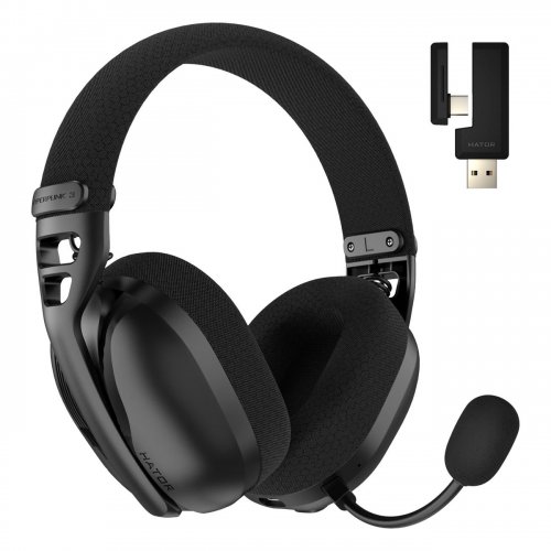 Уценка наушники HATOR Hyperpunk 3X Wireless (ESH14) Black (Повреждена упаковка, 896241) купить в Украине | Telemart фото