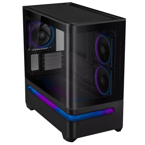 Уцінка корпус Asus Prime AP202 ARGB Tempered Glass без БЖ (90DC00P0-B19000) Black (Розкрита упаковка, 896315) купити в Україні | Telemart фото