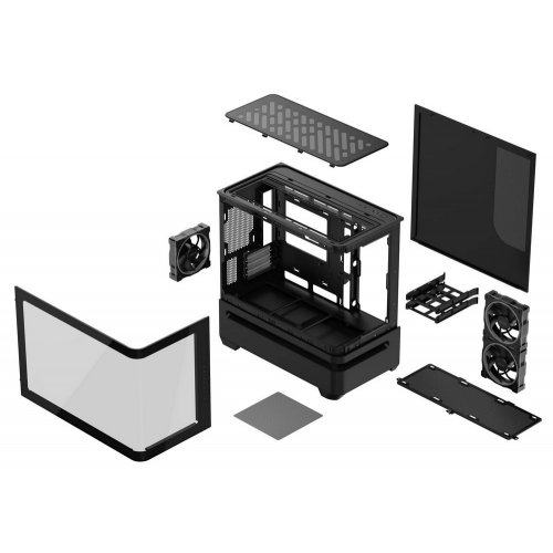 Уцінка корпус Asus Prime AP202 ARGB Tempered Glass без БЖ (90DC00P0-B19000) Black (Розкрита упаковка, 896315) купити в Україні | Telemart фото