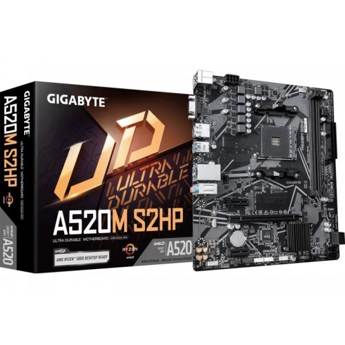 Материнская плата Gigabyte A520M S2HP (sAM4, AMD A520) купить в Украине | Telemart фото