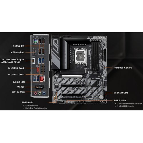 Материнская плата Gigabyte Z890 UD WIFI7 (s1851, Intel Z890) купить в Украине | Telemart фото