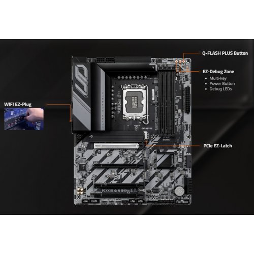 Материнская плата Gigabyte Z890 UD WIFI7 (s1851, Intel Z890) купить в Украине | Telemart фото