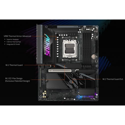 Материнська плата Gigabyte B850 AORUS ELITE X3D (sAM5, AMD B850) купити в Україні | Telemart фото