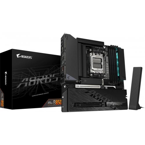 Материнська плата Gigabyte B850M AORUS STEALTH (sAM5, AMD B850) купити в Україні | Telemart фото