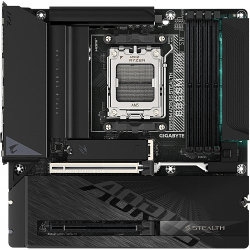 Материнська плата Gigabyte B850M AORUS STEALTH (sAM5, AMD B850) купити в Україні | Telemart фото