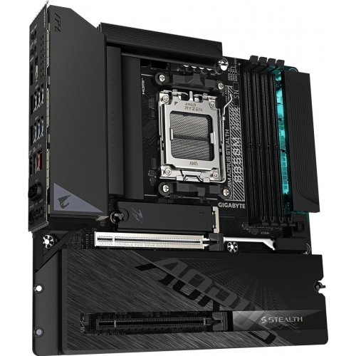 Материнська плата Gigabyte B850M AORUS STEALTH (sAM5, AMD B850) купити в Україні | Telemart фото