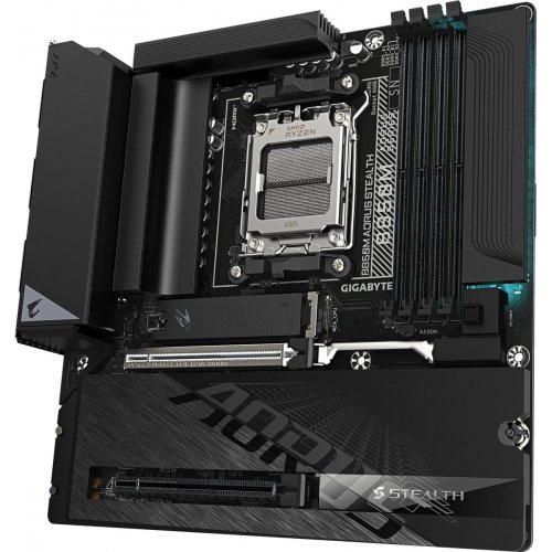 Материнська плата Gigabyte B850M AORUS STEALTH (sAM5, AMD B850) купити в Україні | Telemart фото
